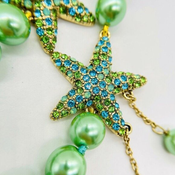 HEIDI DAUS "Sparkling Starfish" Set Necklace Matching Earrings NWOT - Picture 9 of 10
